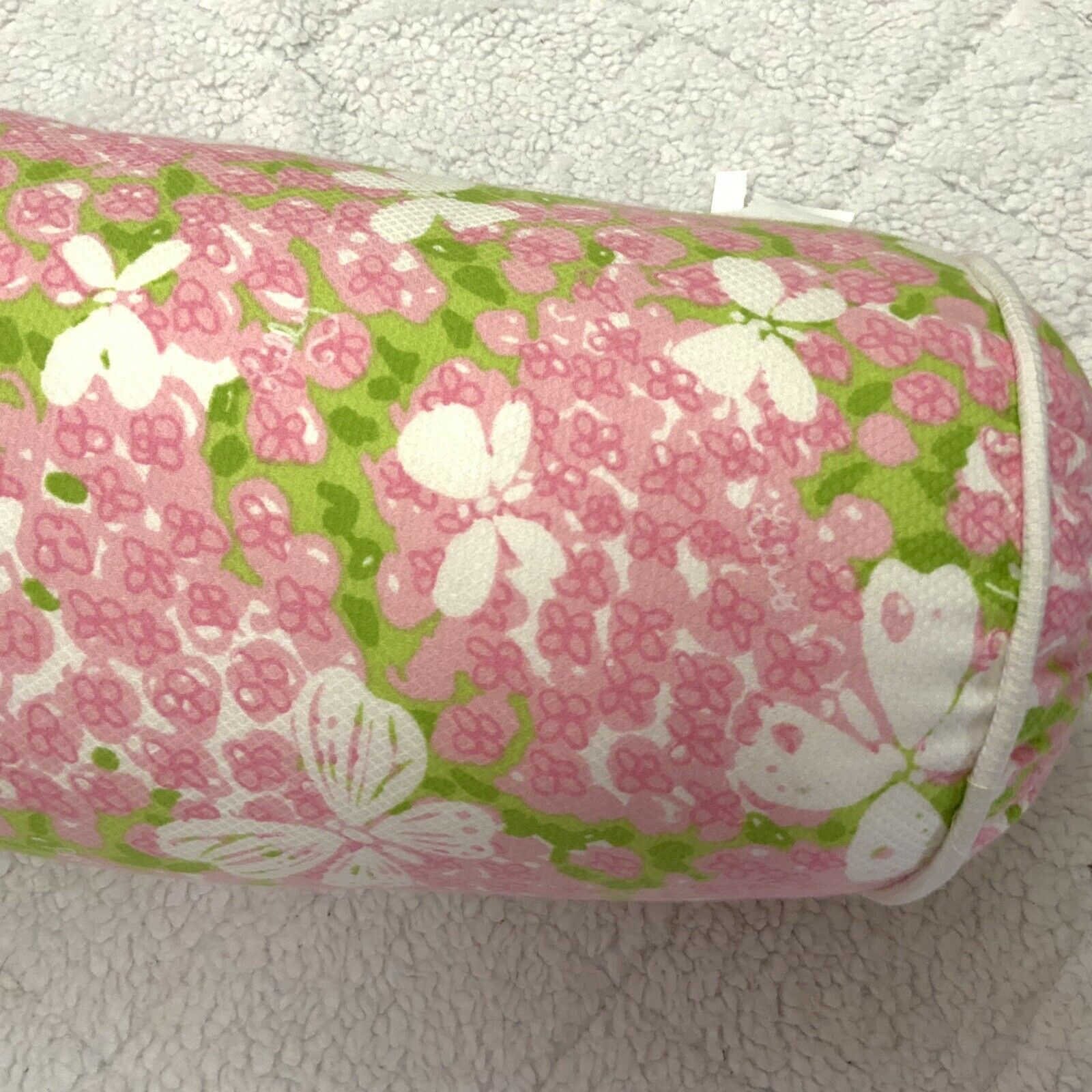 Lilly Pulitzer Home Butterfly Garden Bolster Pillow Neck Pillow New - Fresh Stock Dated December 2025