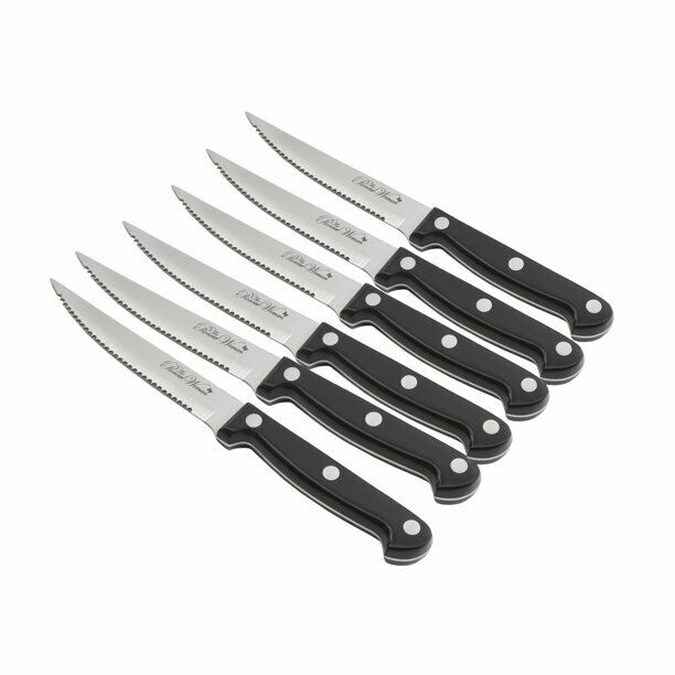 The Pioneer Woman Frontier 14-Piece Cutlery Set with Wood Block, Black - Fresh Stock Dated December 2025