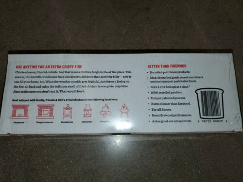 KFC Firelog with 11 Herbs and Spices Fire Log Ships FAST - Fresh Stock Dated December 2025