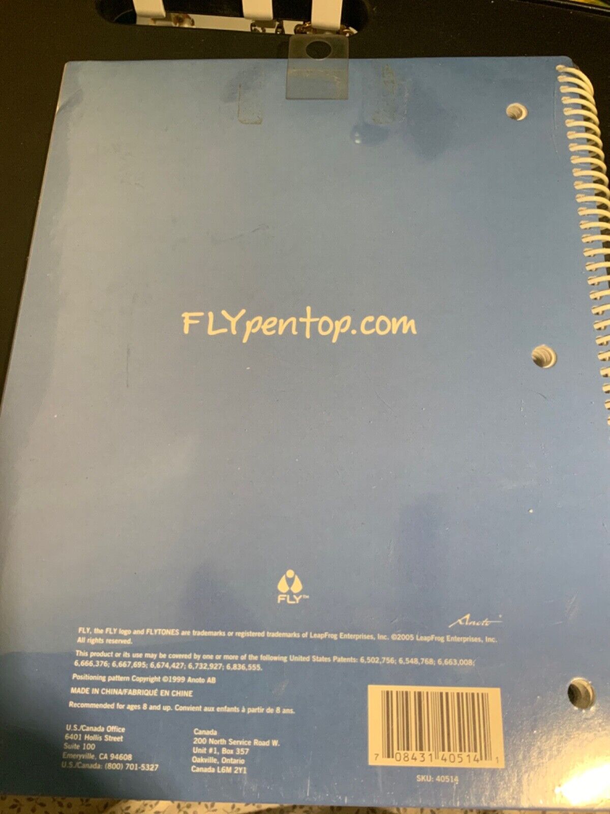 2 FLY FUSION Digital Pen Paper NOTEBOOKs for use with Pentop Computer 8 1/2 x 11 - Fresh Stock Dated February 2026