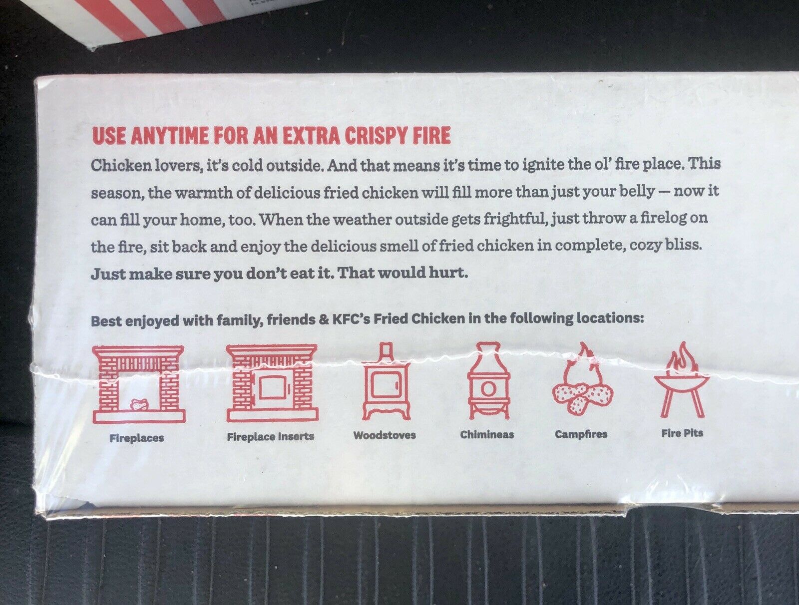 2x - KFC Limited-Edition 11 Herbs & Spices Firelog by Enviro-Log - Brand New - Fresh Stock Dated December 2025