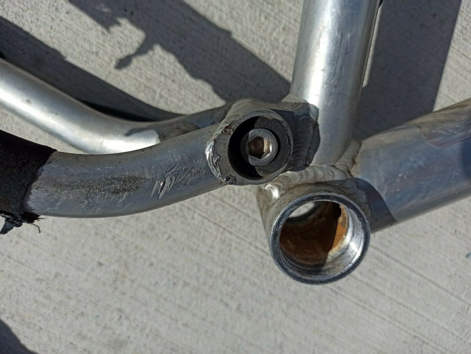 1997 Caloi FS Elite Vintage Polished Aluminum Men's 26er Frame Set - Fresh Stock Dated February 2026