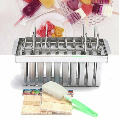 20pcs Stainless Steel Ice Cream Stick Mold Ice Lolly Popsicle For IcePop + Stick - Fresh Stock Dated December 2025