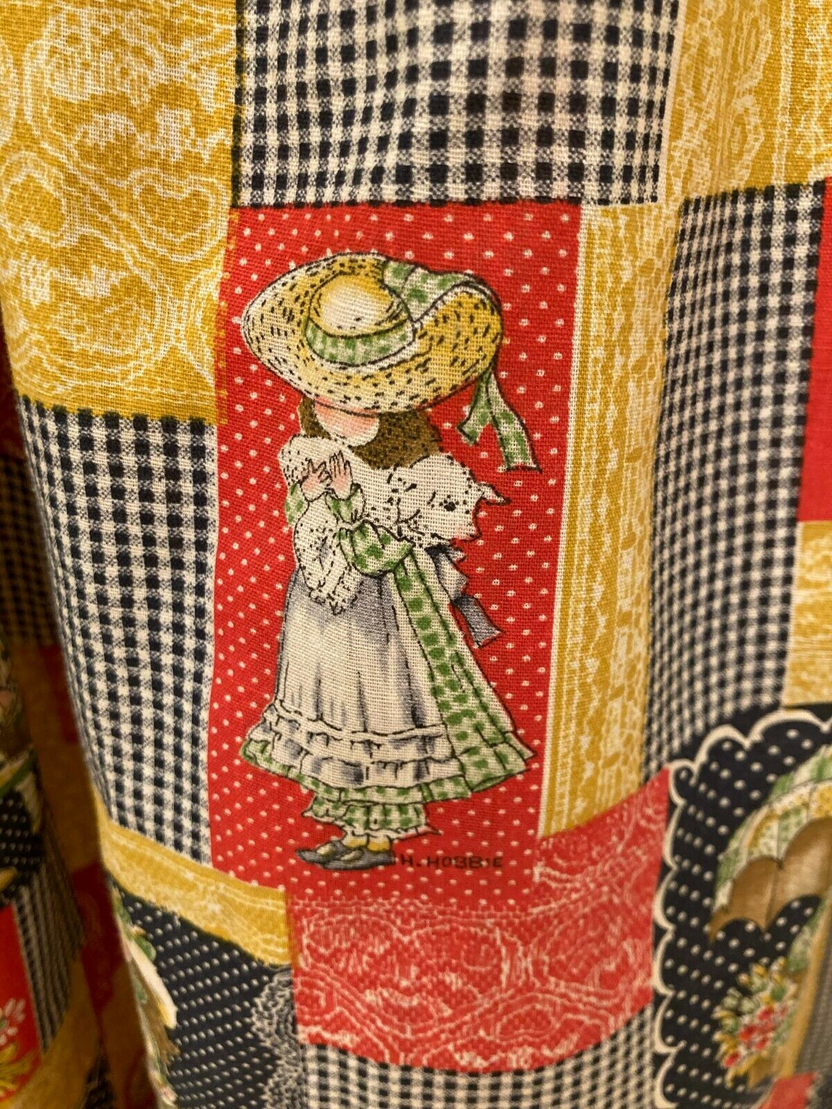 vintage 1970s holly hobby patchwork maxi skirt, hippie boho W 25 - Fresh Stock Dated February 2026