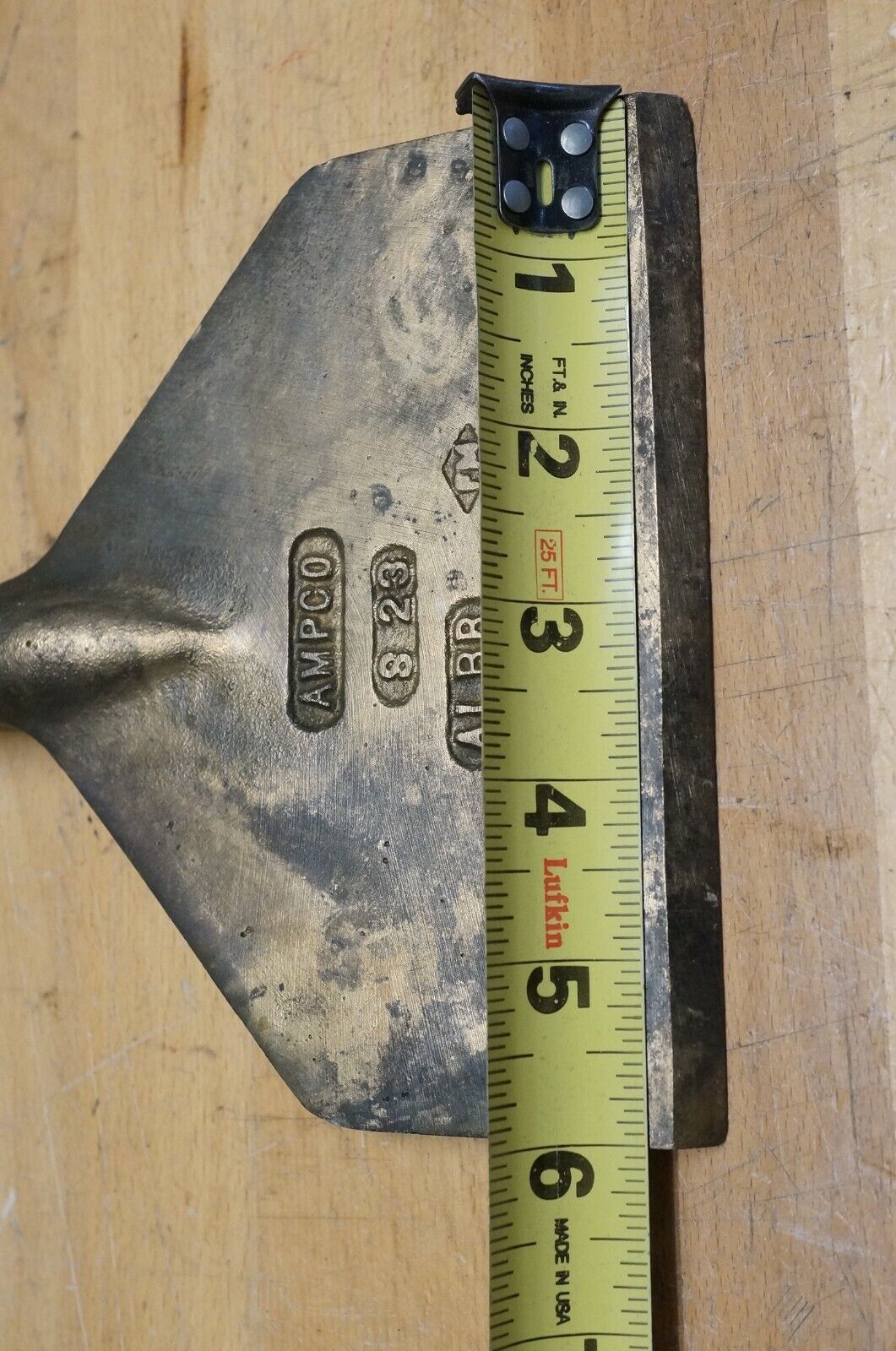 Ampco S-23 Non-Sparking Heavy Cast Scraper Blade Stiff 6