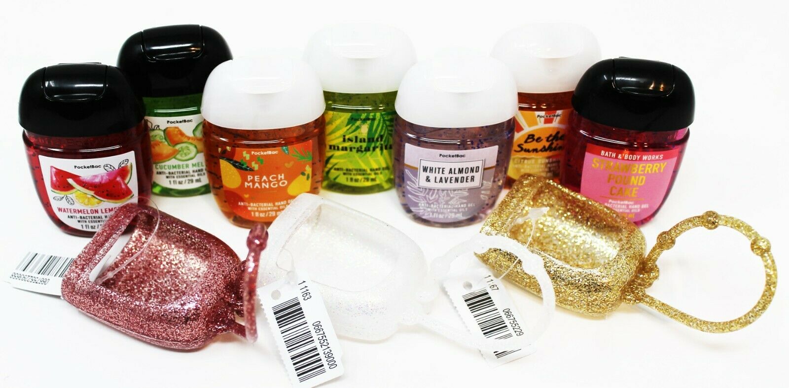 10pc Bath & Body Works Pocketbac Hand Sanitizer Anti Bacterial Gel Gels Holders - Fresh Stock Dated February 2026