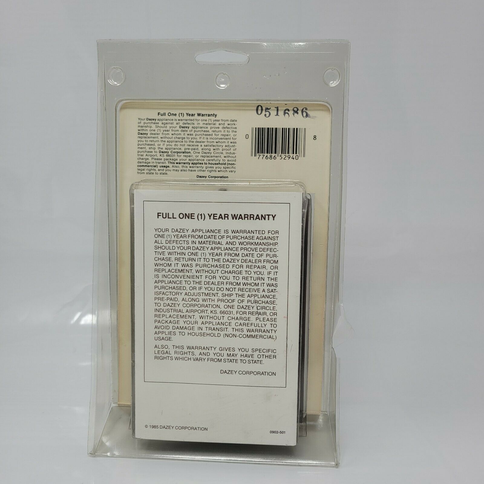 Vintage NOS DAZEY Coffee Soup & Beverage Warmer 1985 - Fresh Stock Dated February 2026