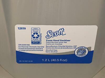 2 Scott Hand Sanitizer Foam 1.2L Refill 12979 Expires 12/22 - Fresh Stock Dated February 2026