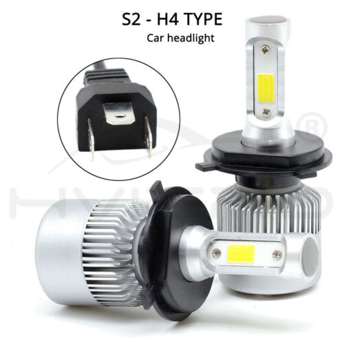 2x White H4 9003 LED Headlight Bulb High Low Beam Conversion Kit For Aprilia - Fresh Stock Dated February 2026