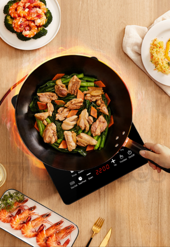 Electric Single Induction Cooker Portable Burner Cooktop Digital Hot Plate 2200W - Fresh Stock Dated December 2025