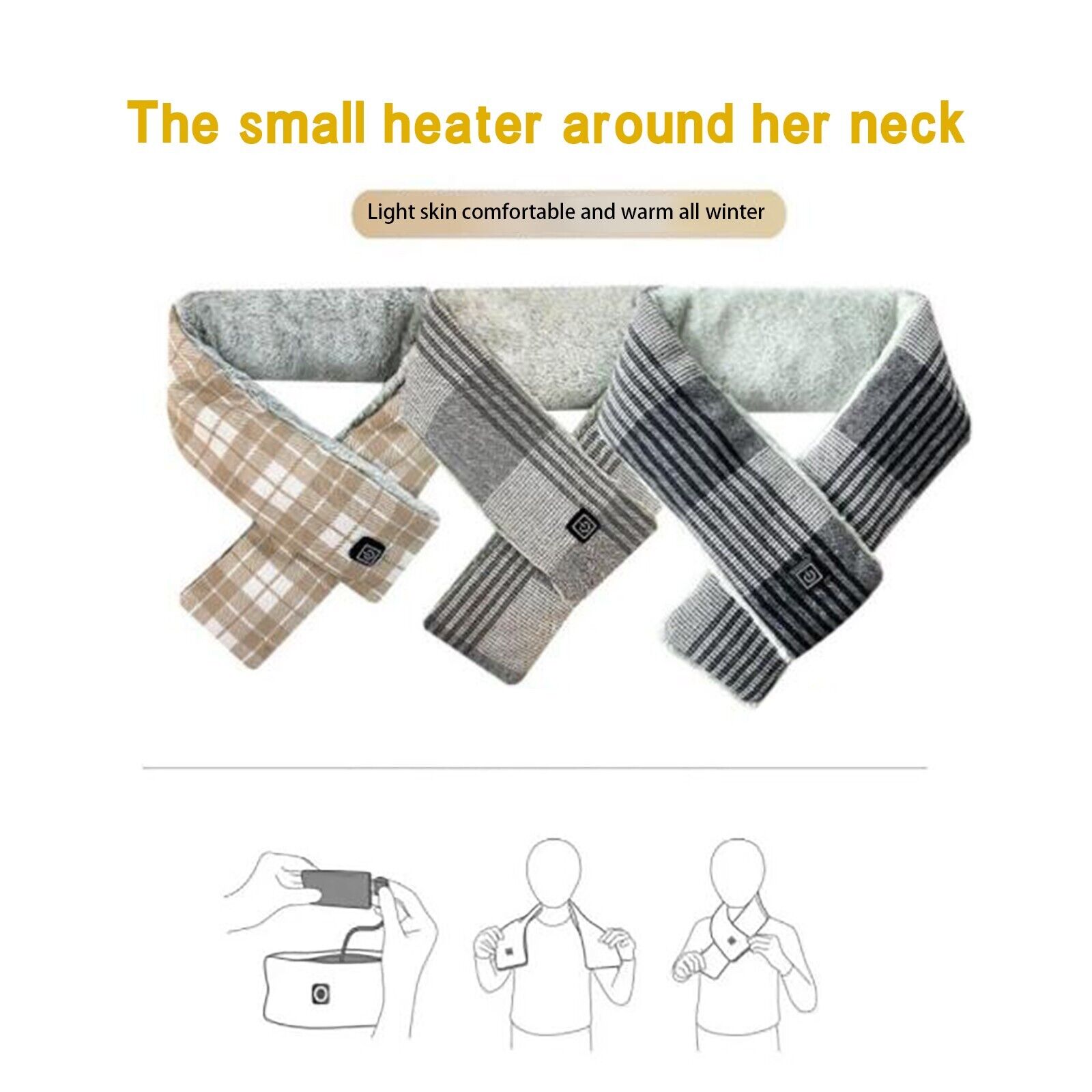 Seat Belt for Children Intelligent Heating Scarf Heating Collar Intelligent - Fresh Stock Dated December 2025