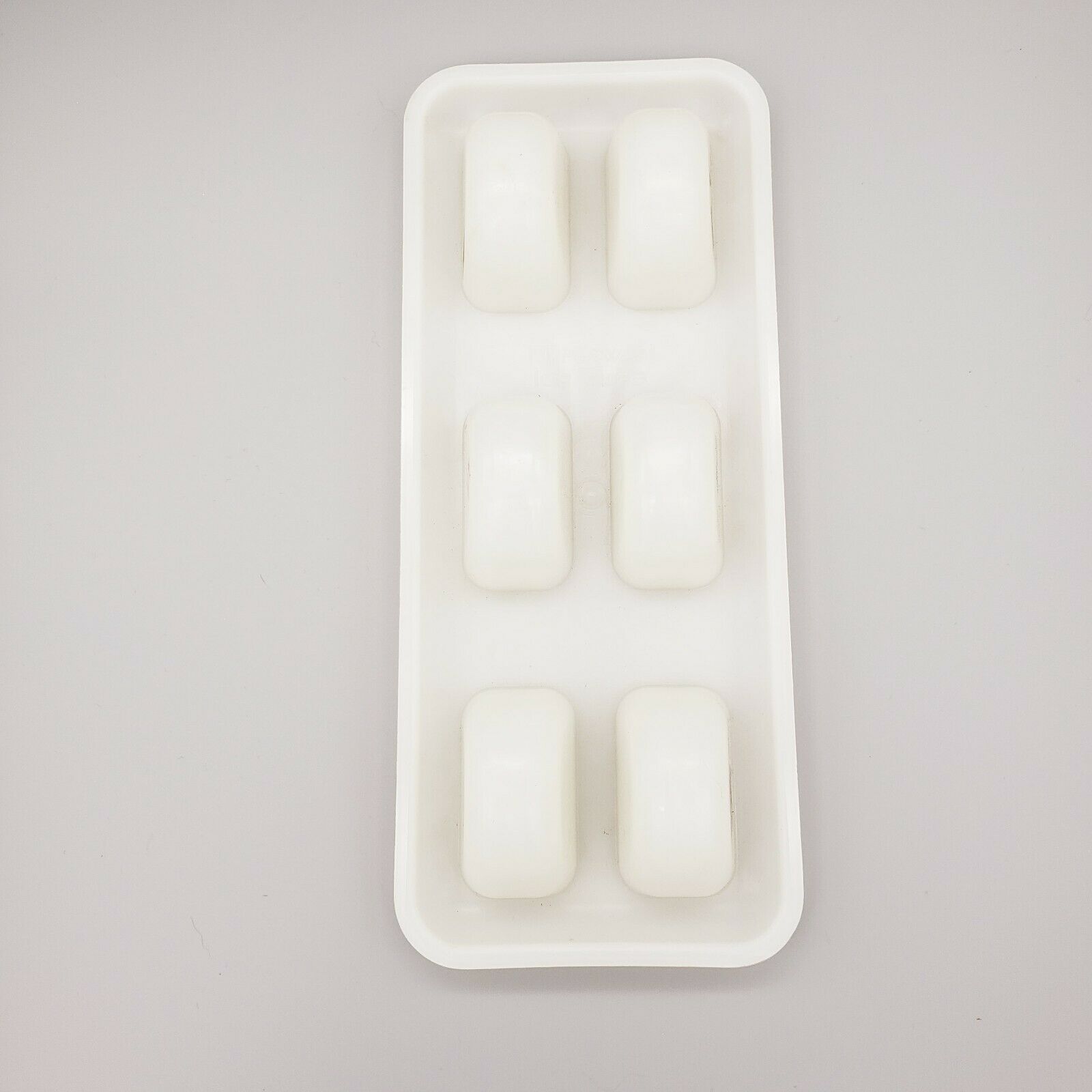 Vtg Tupperware Ice Tubs Set Popsicle Mold Freezer Tray White Clear Summer Treats - Fresh Stock Dated February 2026