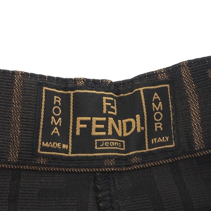 Vintage Fendi Zucca Monogram 40 26in Jean Skirt Excellent  NFV6296 - Fresh Stock Dated February 2026