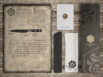 Kessaku Utility Knife - Dynasty Series - German HC Steel, G10 Full Tang, 5-Inch - Fresh Stock Dated December 2025