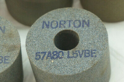 VINTAGE WATCHMAKER TOOLS NORTON GRINDING WHEELS 5 PC JEWELERS CLOCKMAKERS - Fresh Stock Dated December 2025