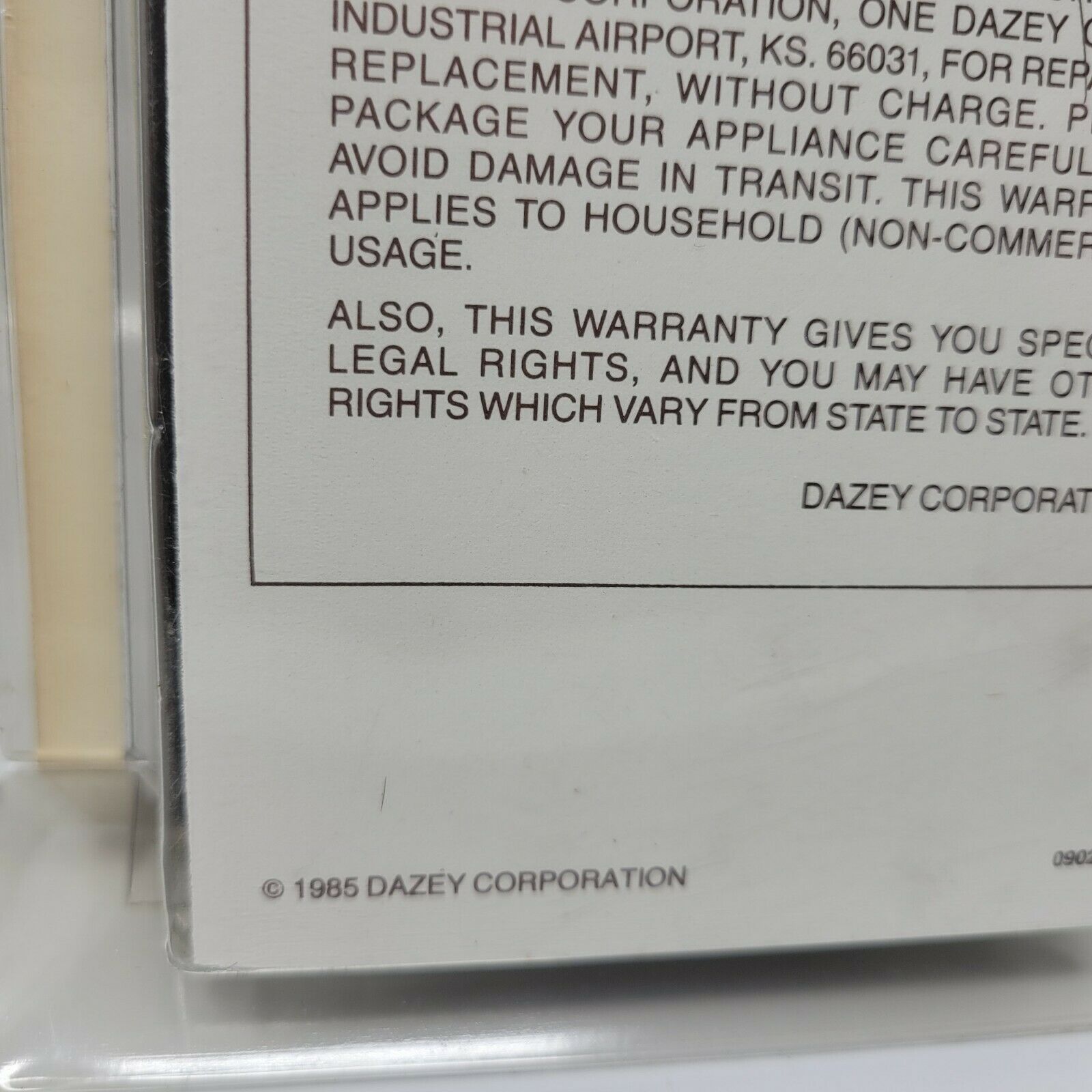 Vintage NOS DAZEY Coffee Soup & Beverage Warmer 1985 - Fresh Stock Dated February 2026