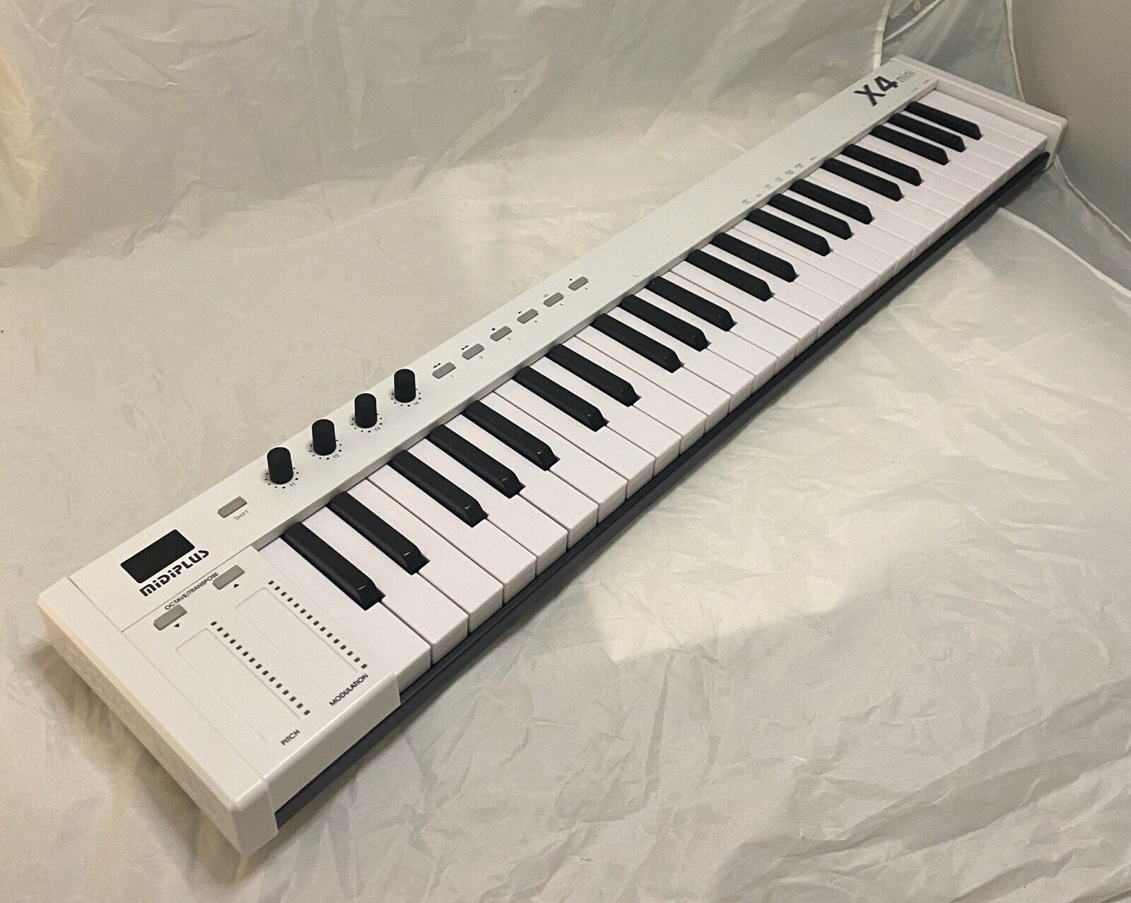 Midiplus MIDI Keyboard Controller X4 Mini White With Velocity USB and DIN - Fresh Stock Dated February 2026