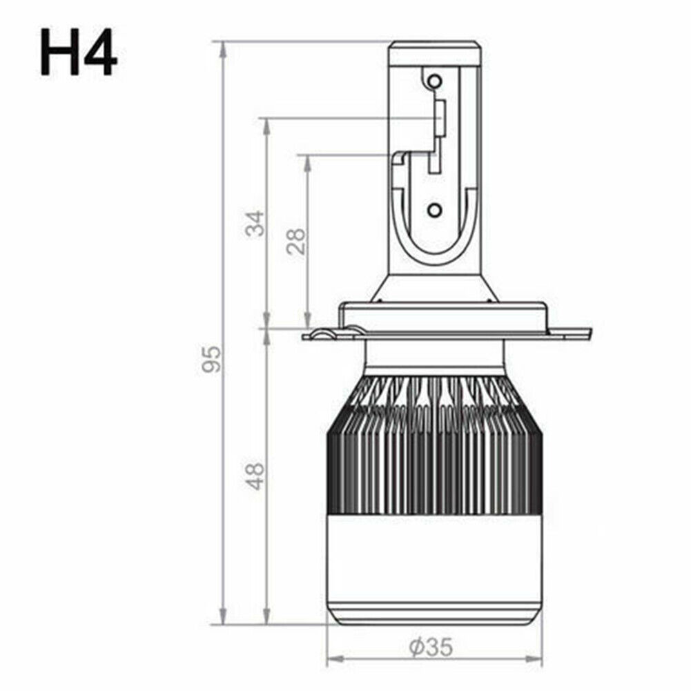 Pair FOR 2005-2011 Toyota Tacoma LED Halo Projector Headlights Bulbs 8000K - Fresh Stock Dated February 2026