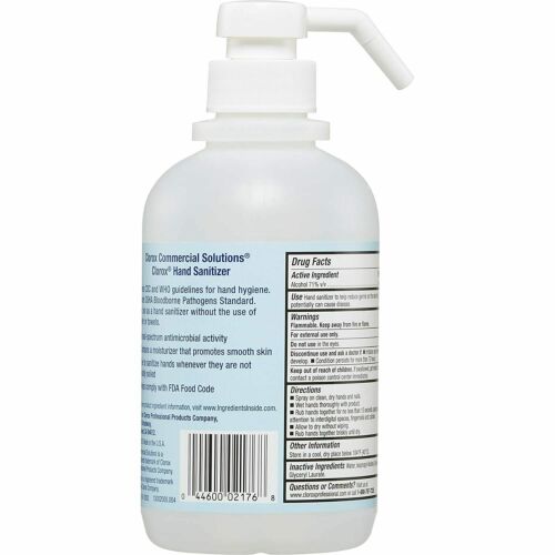 Clorox Commercial Solutions Hand Sanitizer Pump, 16.9 oz - Pack of 4 - Fresh Stock Dated February 2026