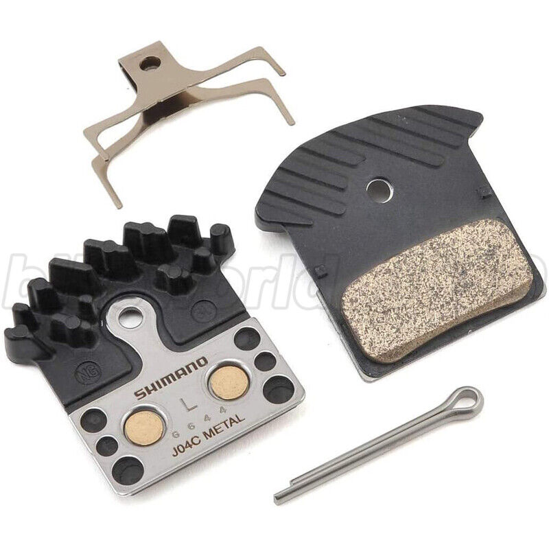 Shimano J04C Metal Disc Brake Pads ICE-TECH w/Fin & Spring fit XTR SLX XT M8000 - Fresh Stock Dated February 2026