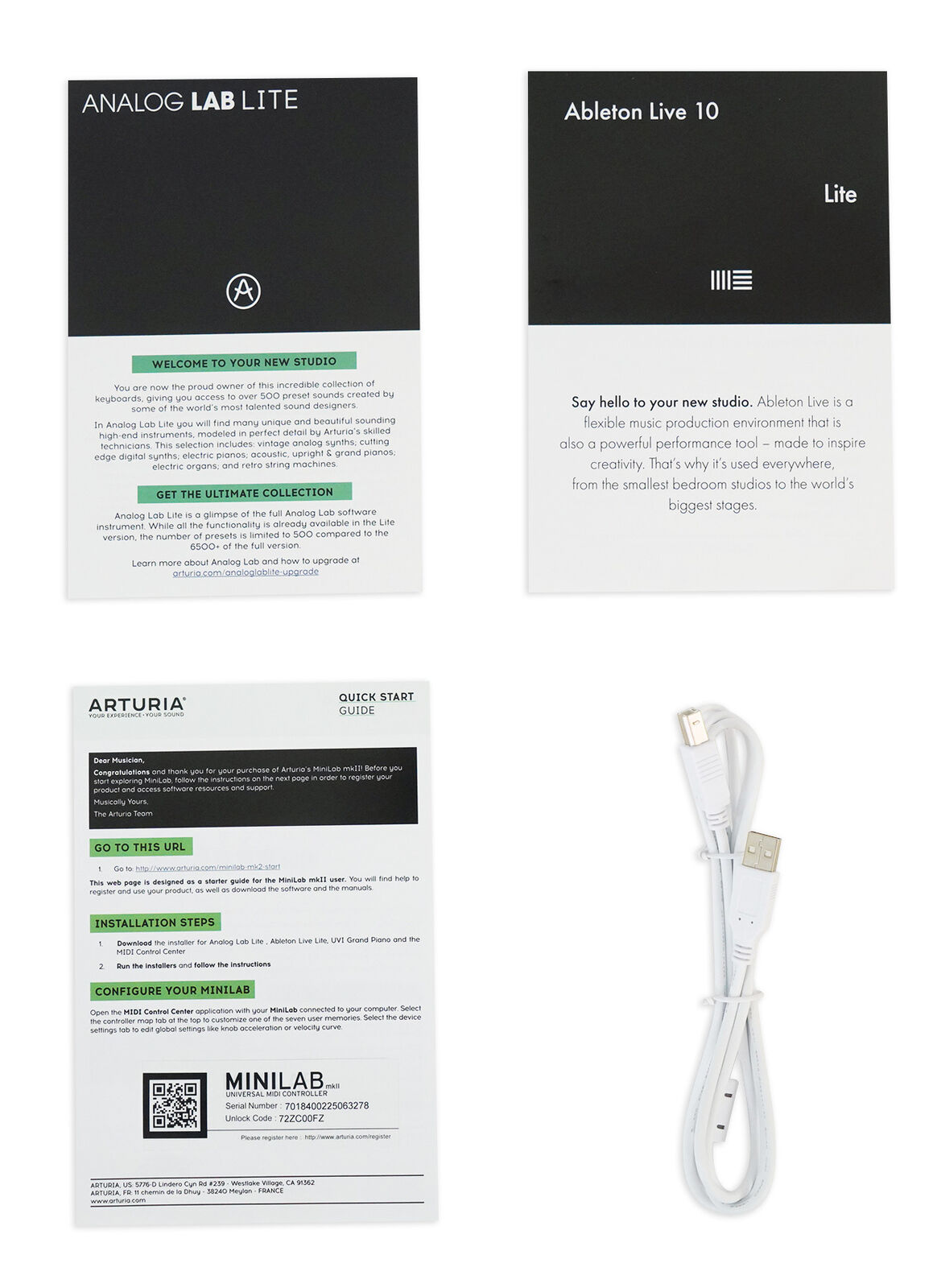 Arturia Minilab MkII Inverted USB Bus Powered Black 25-Key Keyboard Controller - Fresh Stock Dated February 2026