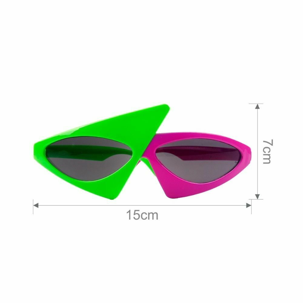 Kids Novelty Sunglasses Funny Glasses Party Costume Asymmetric Triangle Children - Fresh Stock Dated February 2026