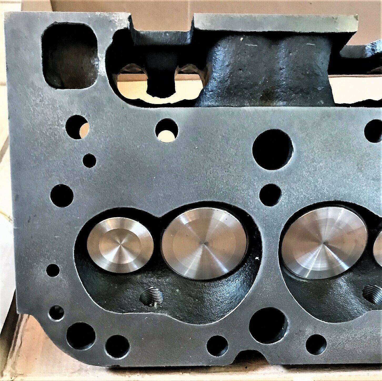 Chevy SBC 350 175cc 59cc Angle Flat Tappet Complete Cast Iron Head (SINGLE HEAD) - Fresh Stock Dated February 2026