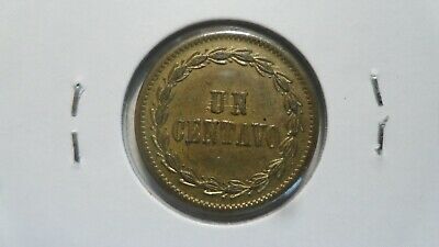 Dominican Republic 1 Centavo, 1877, UNC with spot - Fresh Stock Dated February 2026