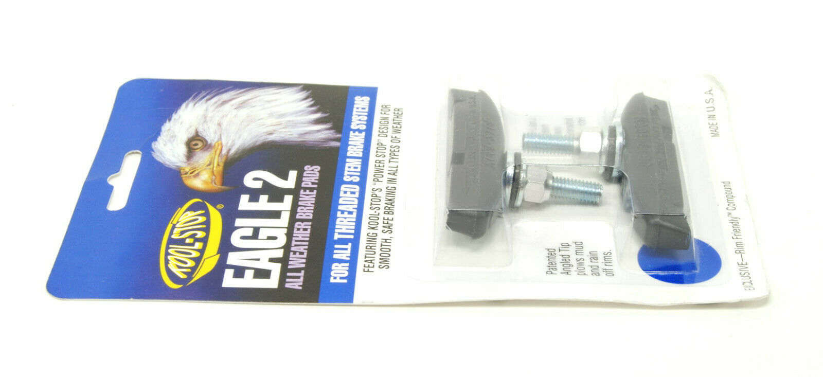 Kool-Stop Eagle Claw II Bicycle Brake Pads, Threaded Post, Black Compound - Fresh Stock Dated February 2026