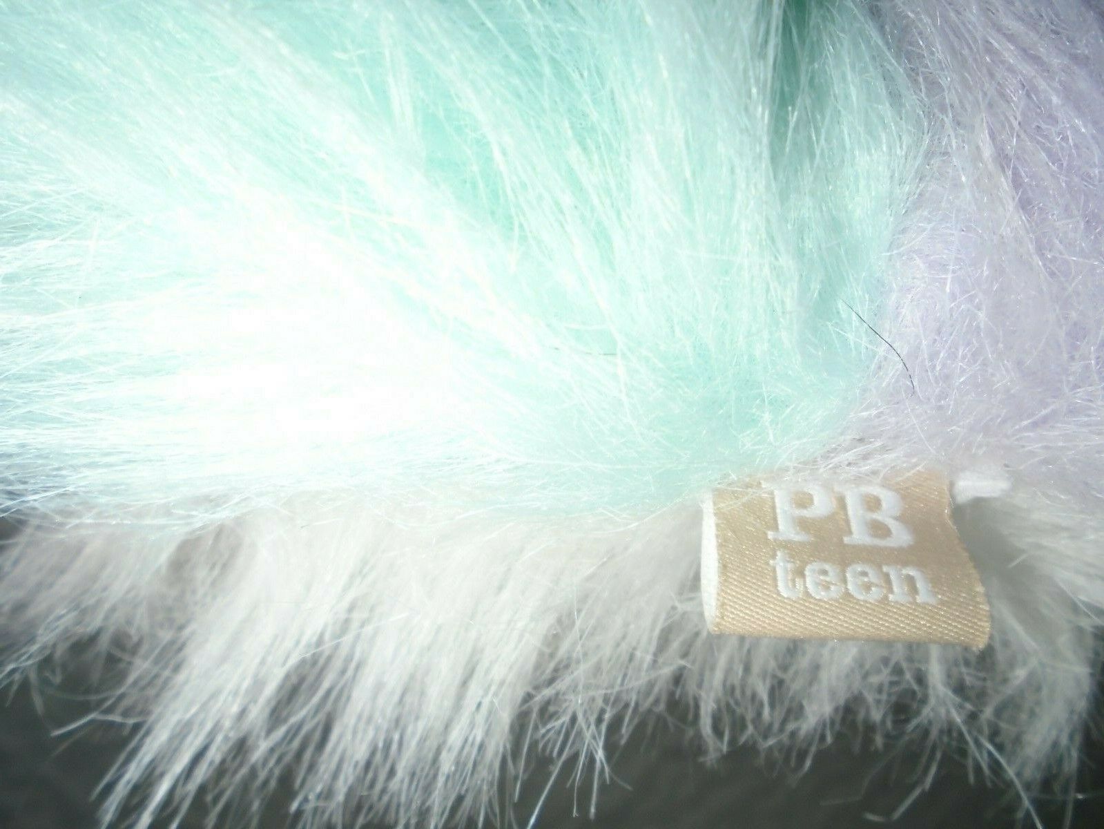 POTTERY BARN TEEN: FURRIFIC Faux Fur Unicorn Multi-Tone Round Pillow/Perfect!!! - Fresh Stock Dated December 2025