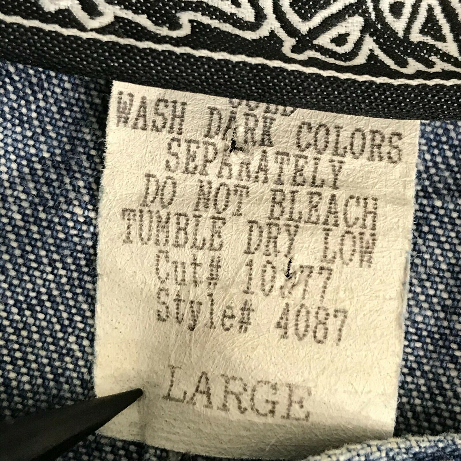 RARE Vtg 90's KIK GIRL Denim Long Skirt L Large 30 x 40 Skater Raver Blue Jean - Fresh Stock Dated March 2026