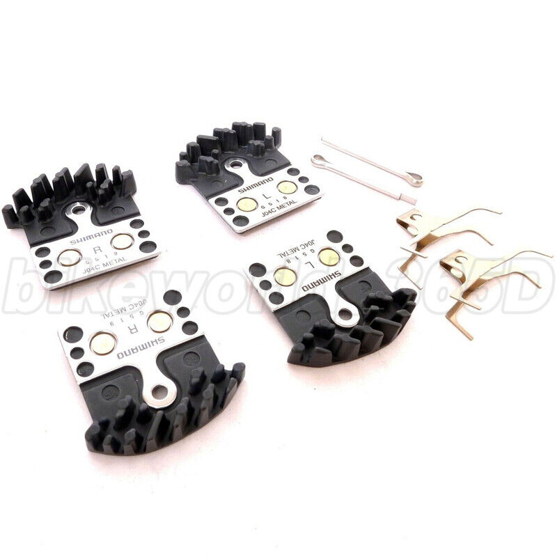 Shimano J04C Metal Disc Brake Pads ICE-TECH w/Fin & Spring fit XTR SLX XT M8000 - Fresh Stock Dated February 2026