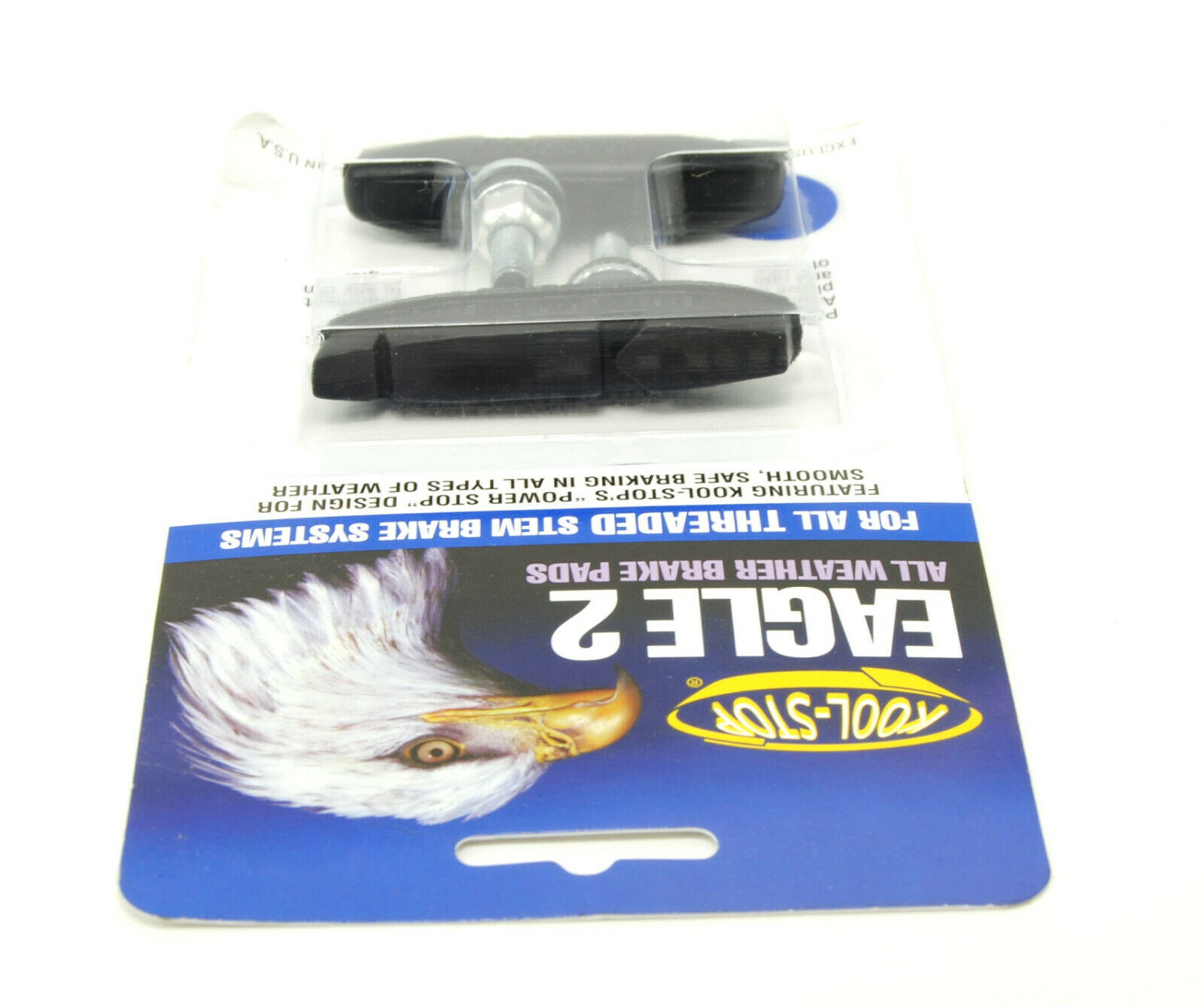 Kool-Stop Eagle Claw II Bicycle Brake Pads, Threaded Post, Black Compound - Fresh Stock Dated February 2026