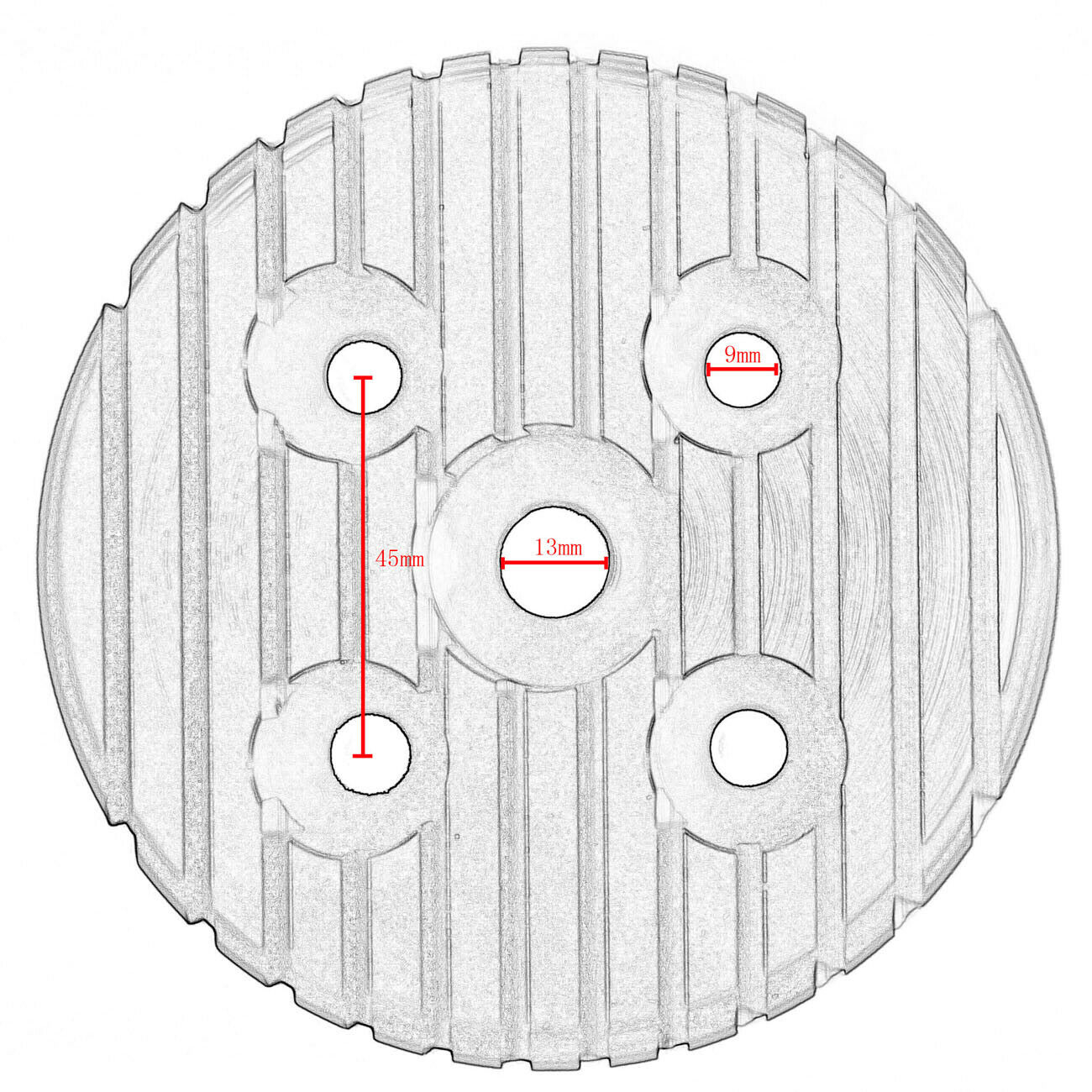 Cycle  CNC Cylinder Head Spark Plug Set For 66/80cc Gas Motorized Bicycle Silver - Fresh Stock Dated February 2026