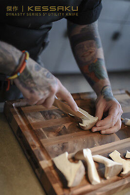 Kessaku Utility Knife - Dynasty Series - German HC Steel, G10 Full Tang, 5-Inch - Fresh Stock Dated December 2025