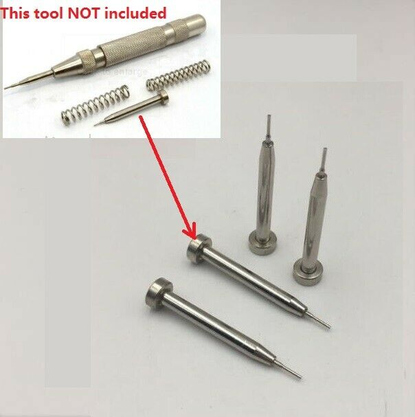 4PCS Steel Pins 0.8mm for Spring Loaded Watch Band Link Pin Remover Tool F75980 - Fresh Stock Dated February 2026