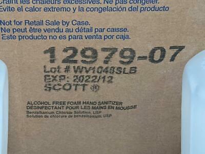 2 Scott Hand Sanitizer Foam 1.2L Refill 12979 Expires 12/22 - Fresh Stock Dated February 2026