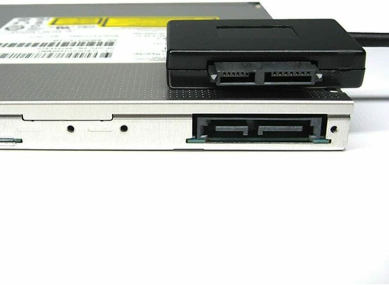 Cablecc USB 3.0 to 7+6 13pin Slimline Sata Adapter Cable Slimline-SATA 7+6Pin - Fresh Stock Dated February 2026