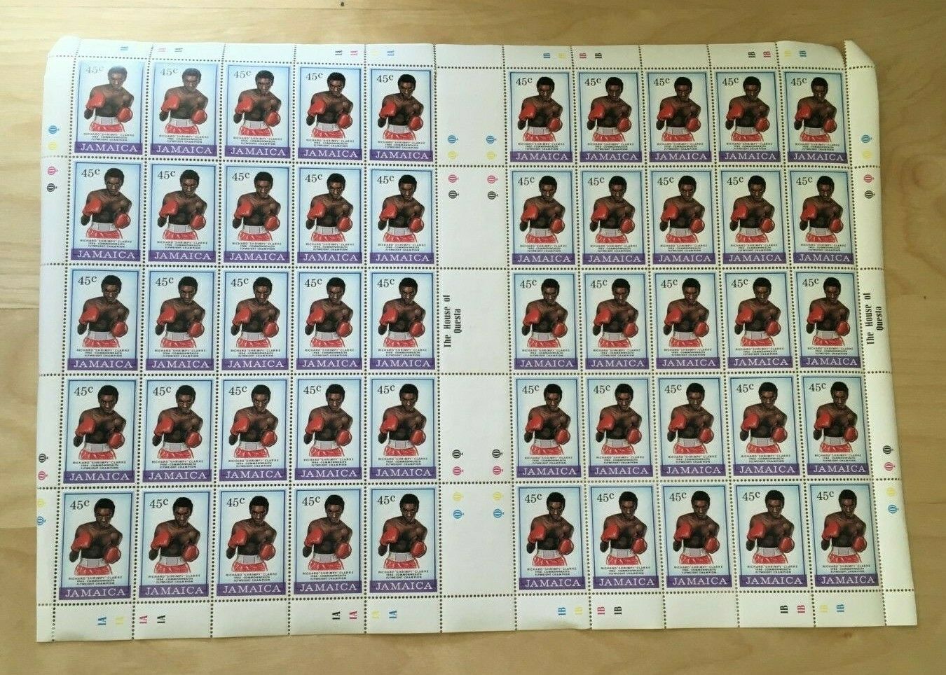 SPECIAL LOT Jamaica 1986 361-4 - Boxing - 50 Sets of 4v - MNH Sheets - Fresh Stock Dated December 2025