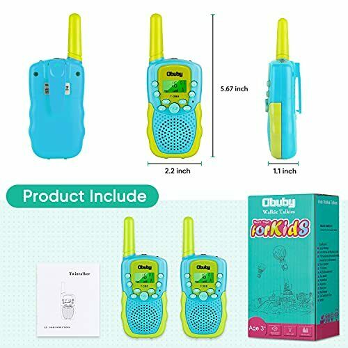 Obuby Toys for 3-12 Year Old Boys Girls Walkie Talkies for Kids 22 Channels 2... - Fresh Stock Dated December 2025