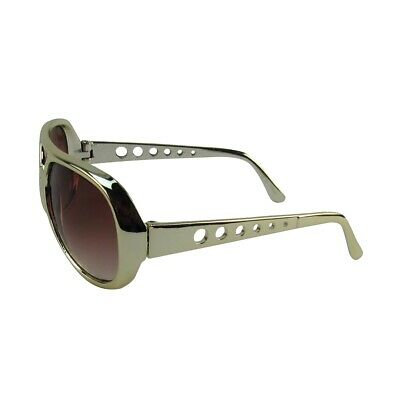 Gold Lens Elvis Retro Sun Glasses Costume Prop TCB Sunglasses Fashion Accessory - Fresh Stock Dated February 2026