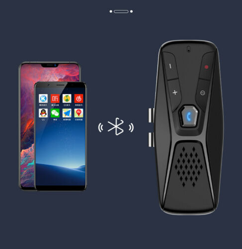 Wireless Bluetooth 5.0 Speakerphone Speaker Phone Visor Clip Hands Free Car Kit - Fresh Stock Dated February 2026