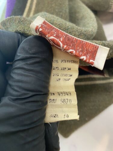 Vintage 1970’s Carol Horn’s Habitat Rainbow Striped Maxi Skirt Size 14 - Fresh Stock Dated February 2026