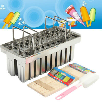 20pcs Stainless Steel Ice Cream Stick Mold Ice Lolly Popsicle For IcePop + Stick - Fresh Stock Dated December 2025