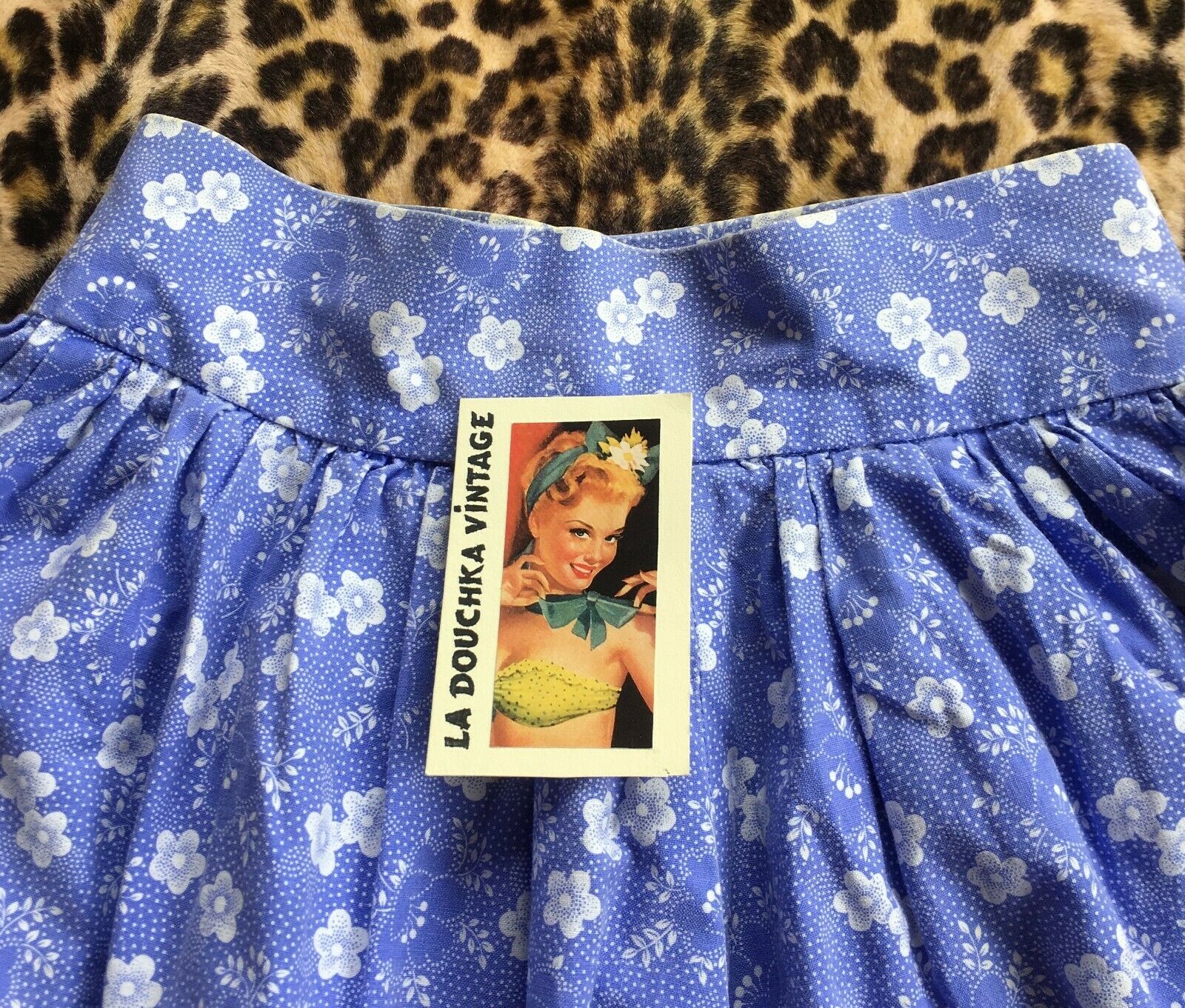 JAEGER LONDON 1960s BOHO PRAIRIE LONG FULL SKIRT~PURPLE & WHITE FLORAL LIBERTY~S - Fresh Stock Dated February 2026