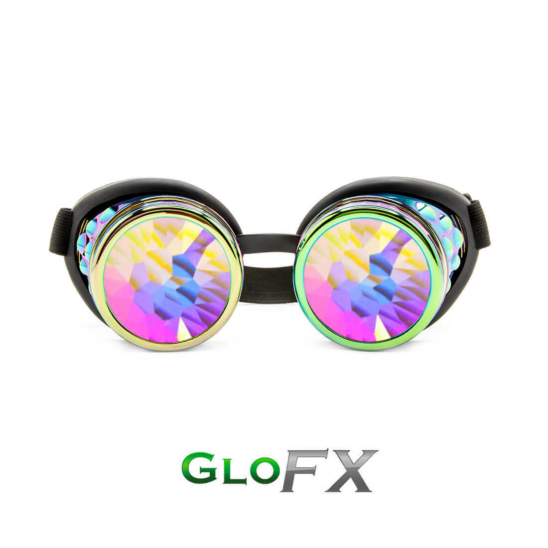 GloFX Polychrome Kaleidoscope Goggles Opticals Rave Gear Disco Night Show - Fresh Stock Dated February 2026
