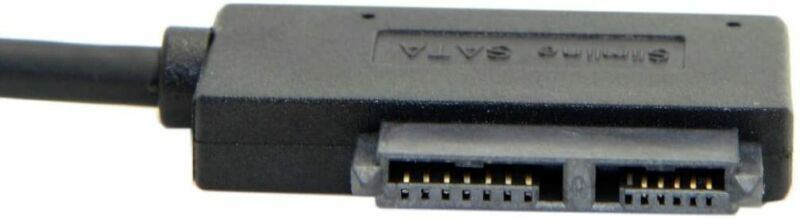 Cablecc USB 3.0 to 7+6 13pin Slimline Sata Adapter Cable Slimline-SATA 7+6Pin - Fresh Stock Dated February 2026