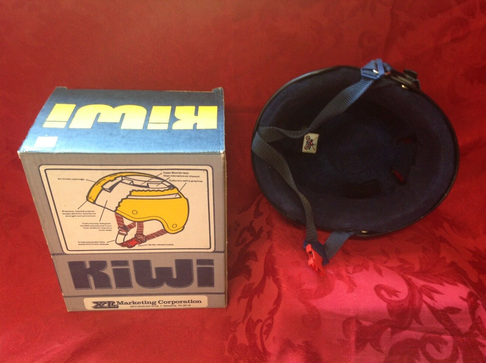 Vintage Kiwi Bike Bicycle Helmet Swiss Made w/Original Box Size Med - Fresh Stock Dated December 2025