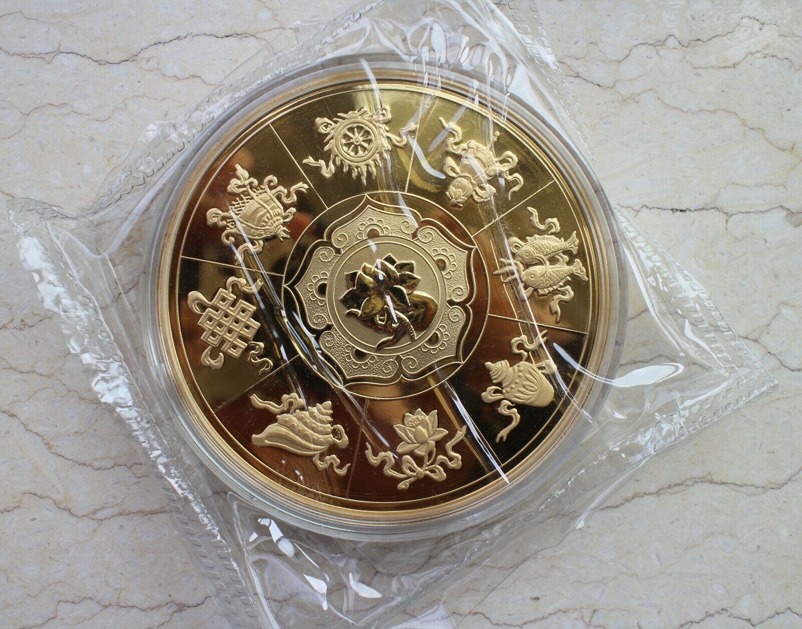 China 80mm Gilt Medal - Maitreya - Fresh Stock Dated February 2026