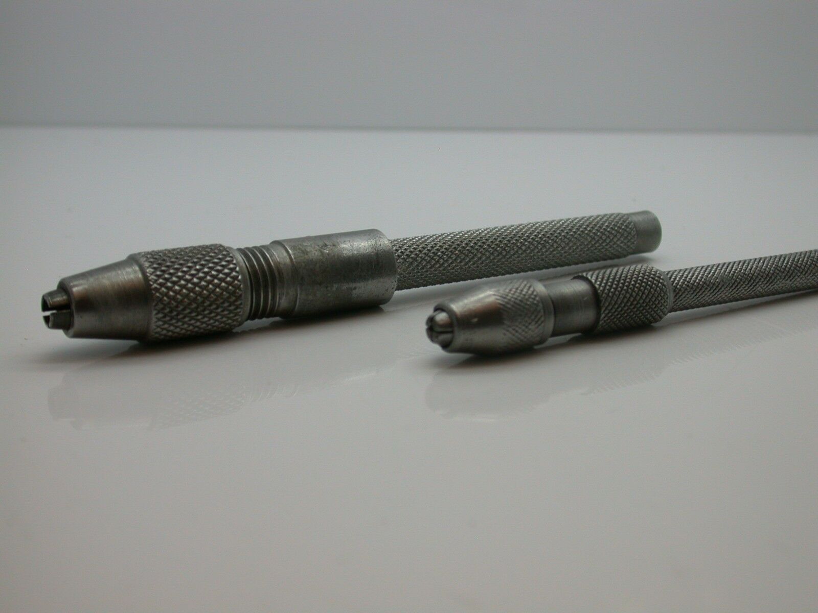 Two Watchmakers Pin Vises one large (105mm) and one small (90mm) 29cc - Fresh Stock Dated February 2026